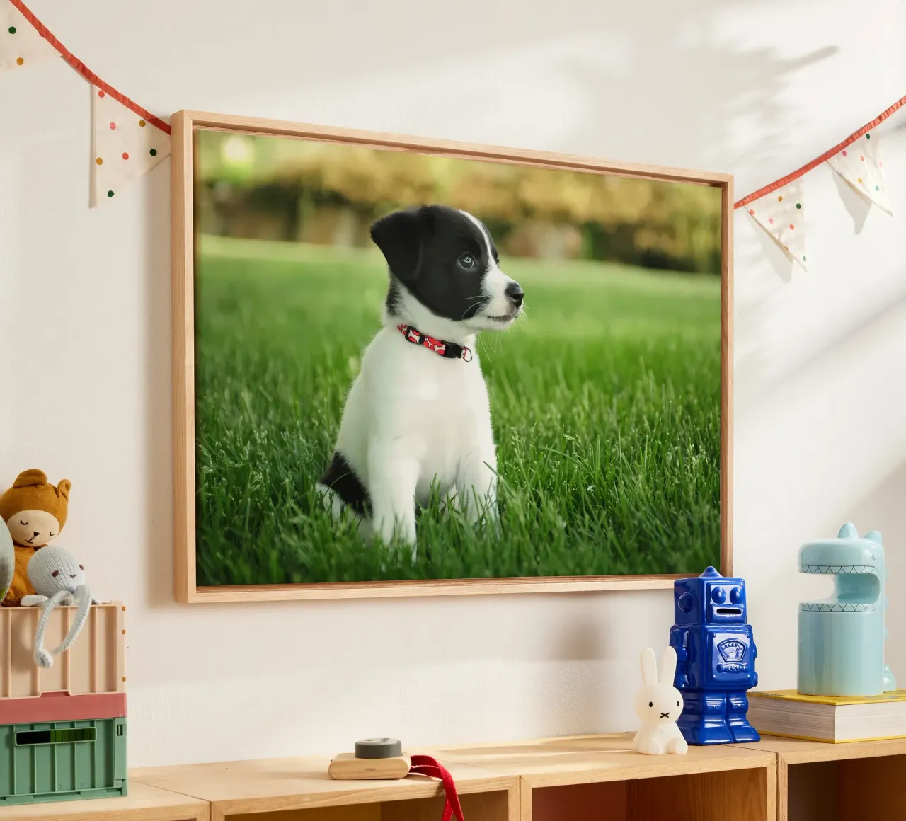 Dierenposter 181 canvas met Baklijst van Korrie Lane