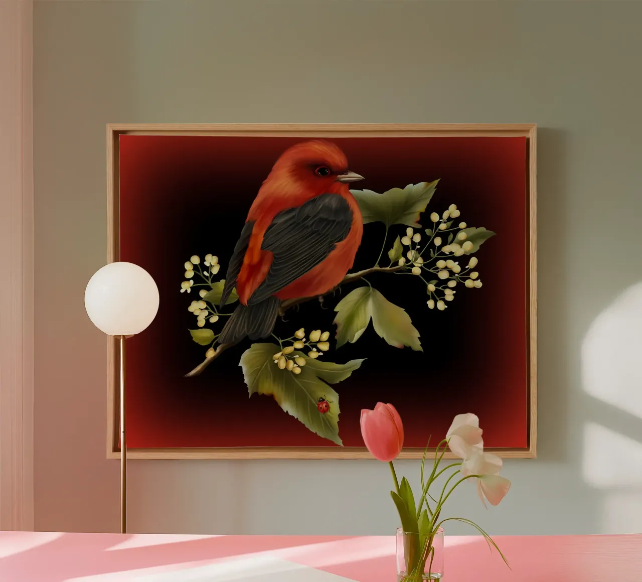 Poster animali 182 tela con Cornice a cassetta da Korrie Lane