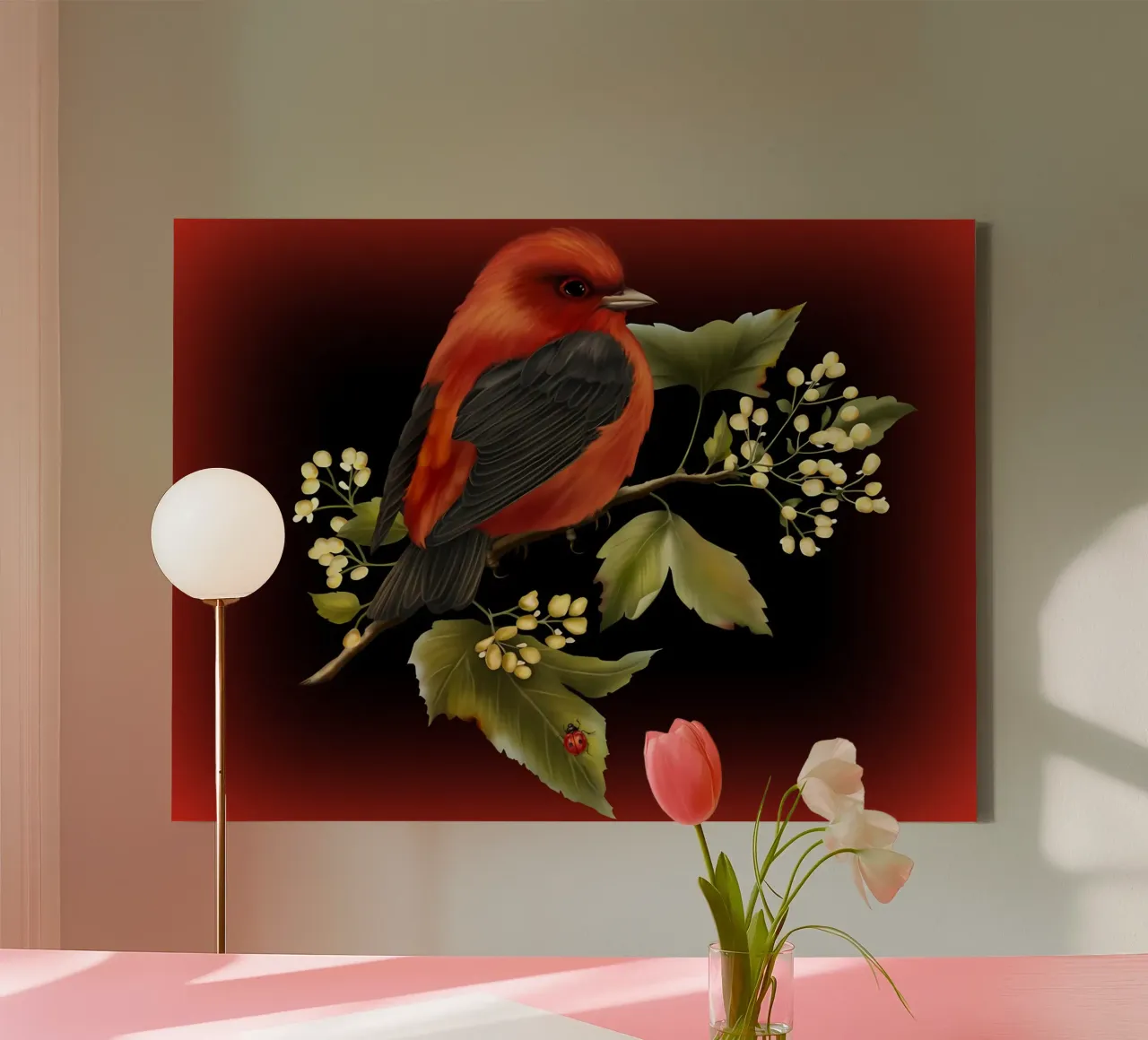 Poster animali 182 tela con Cornice a cassetta da Korrie Lane