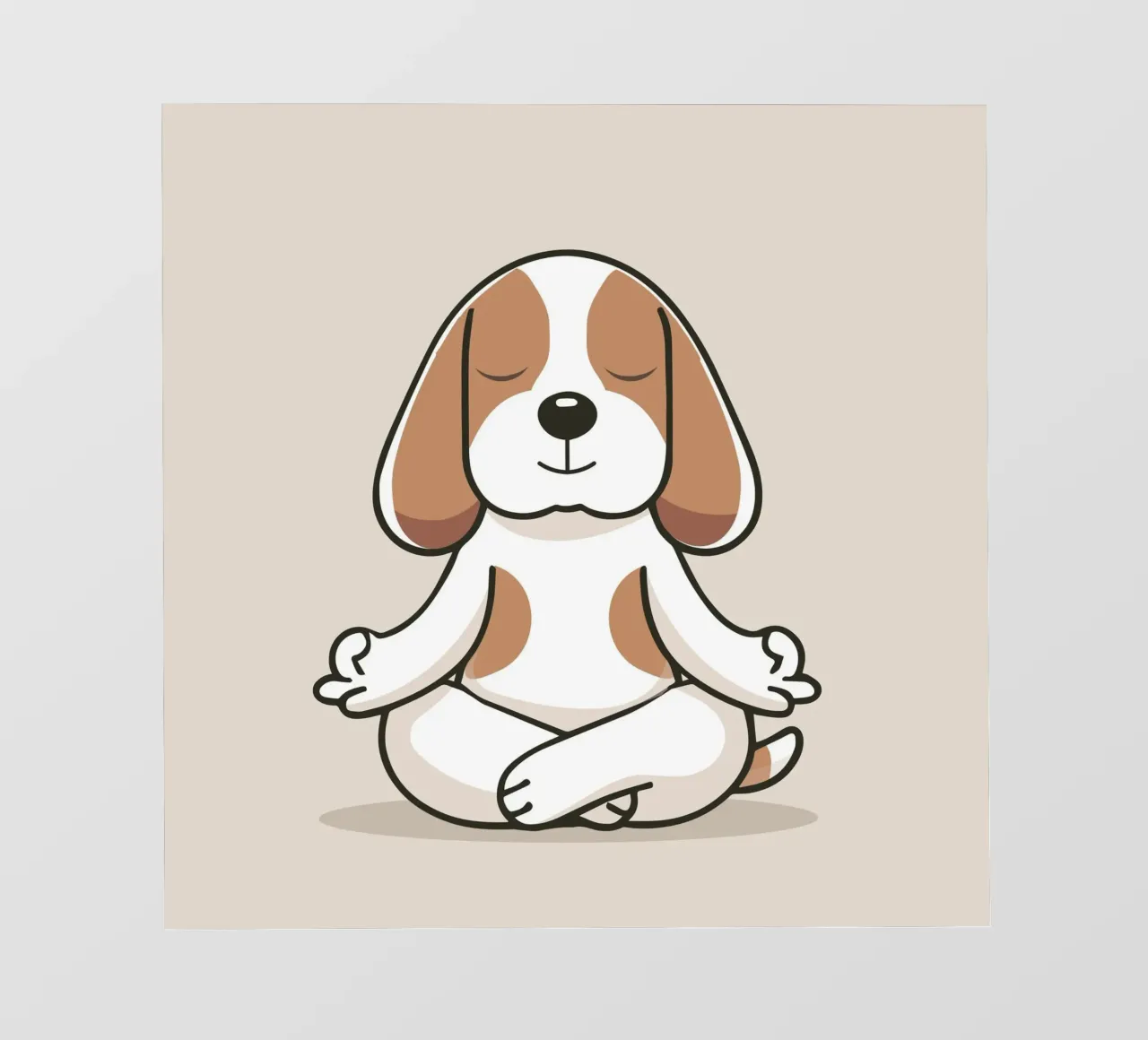 Beagle in meditazione - Calma e consapevolezza telo in pvc da namosh