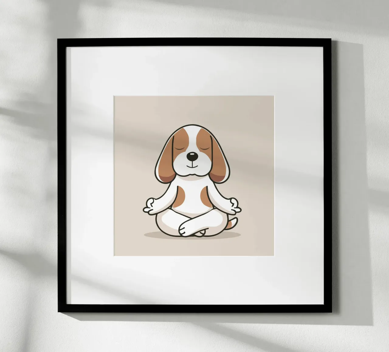 Beagle méditant - calme et attention poster de namosh