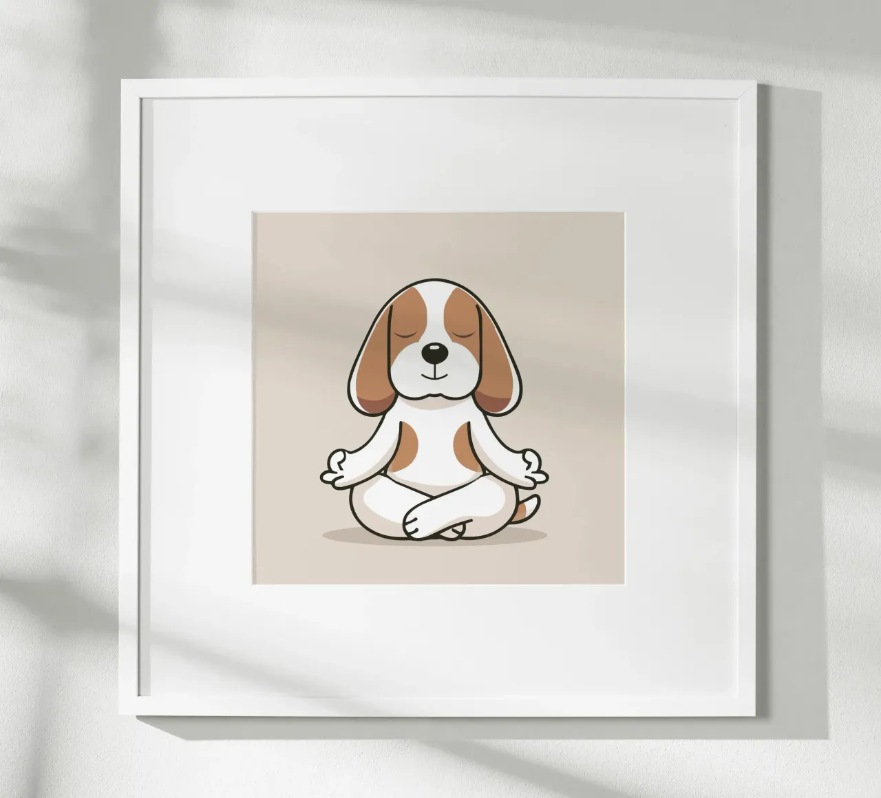 Beagle méditant - calme et attention poster de namosh