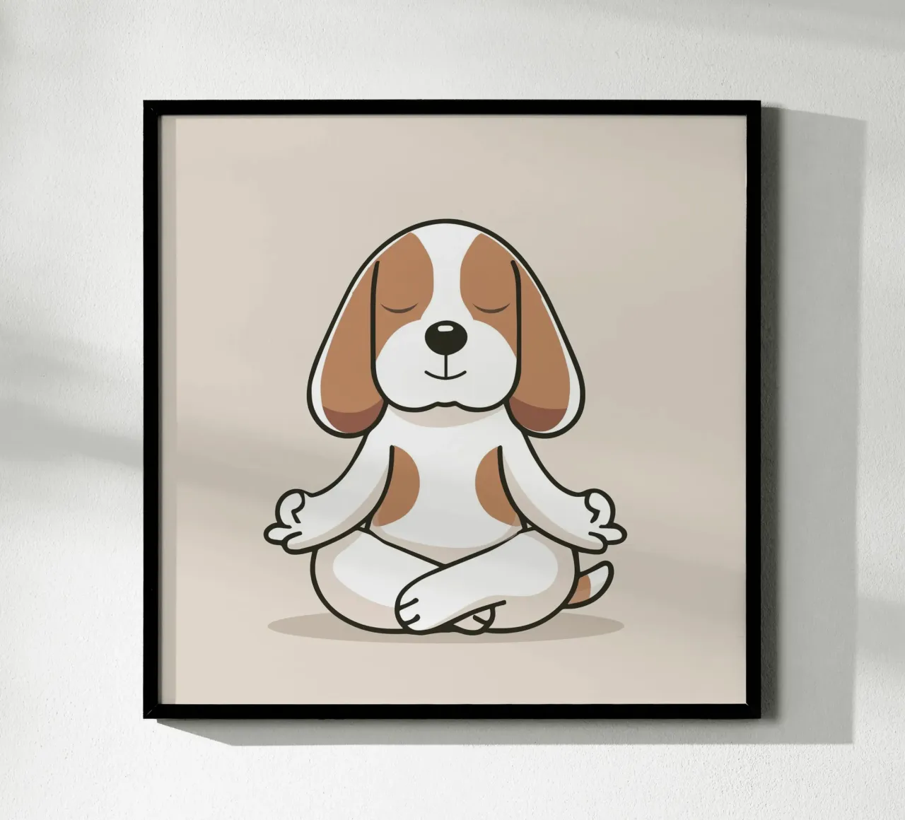 Beagle méditant - calme et attention poster de namosh