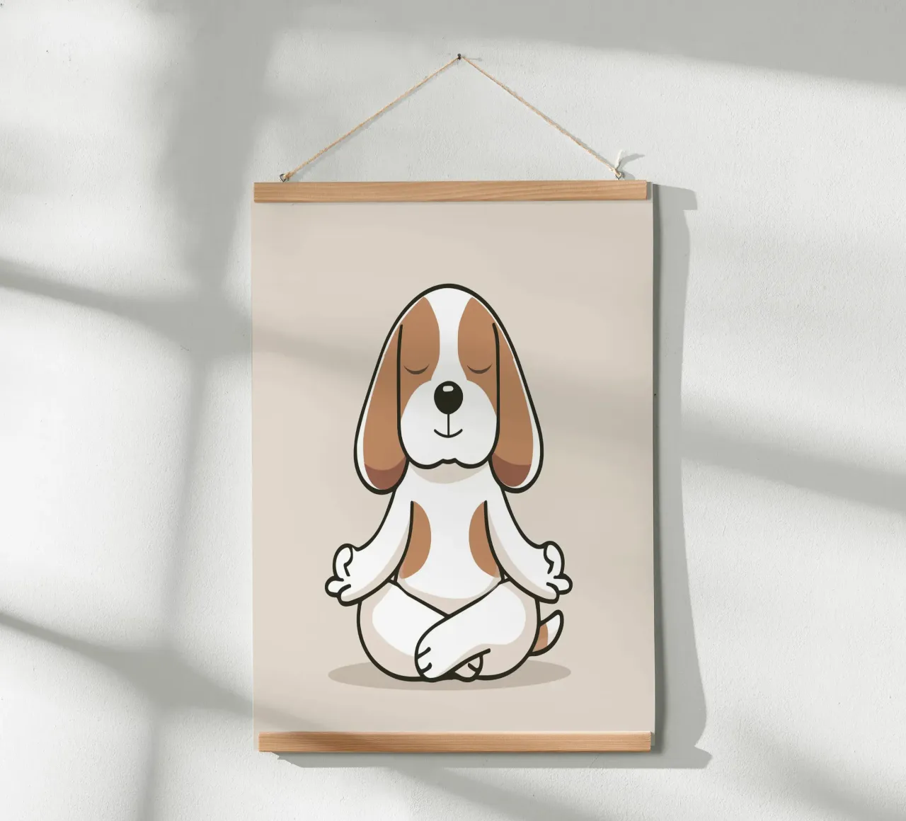 Beagle méditant - calme et attention poster de namosh