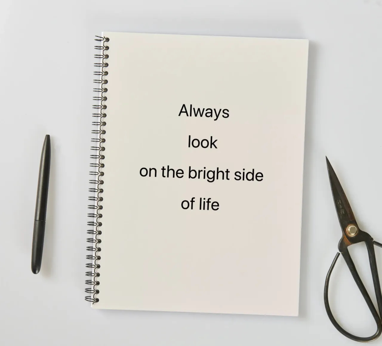 Always Look on the Bright Side spiral notebook by Studio One
