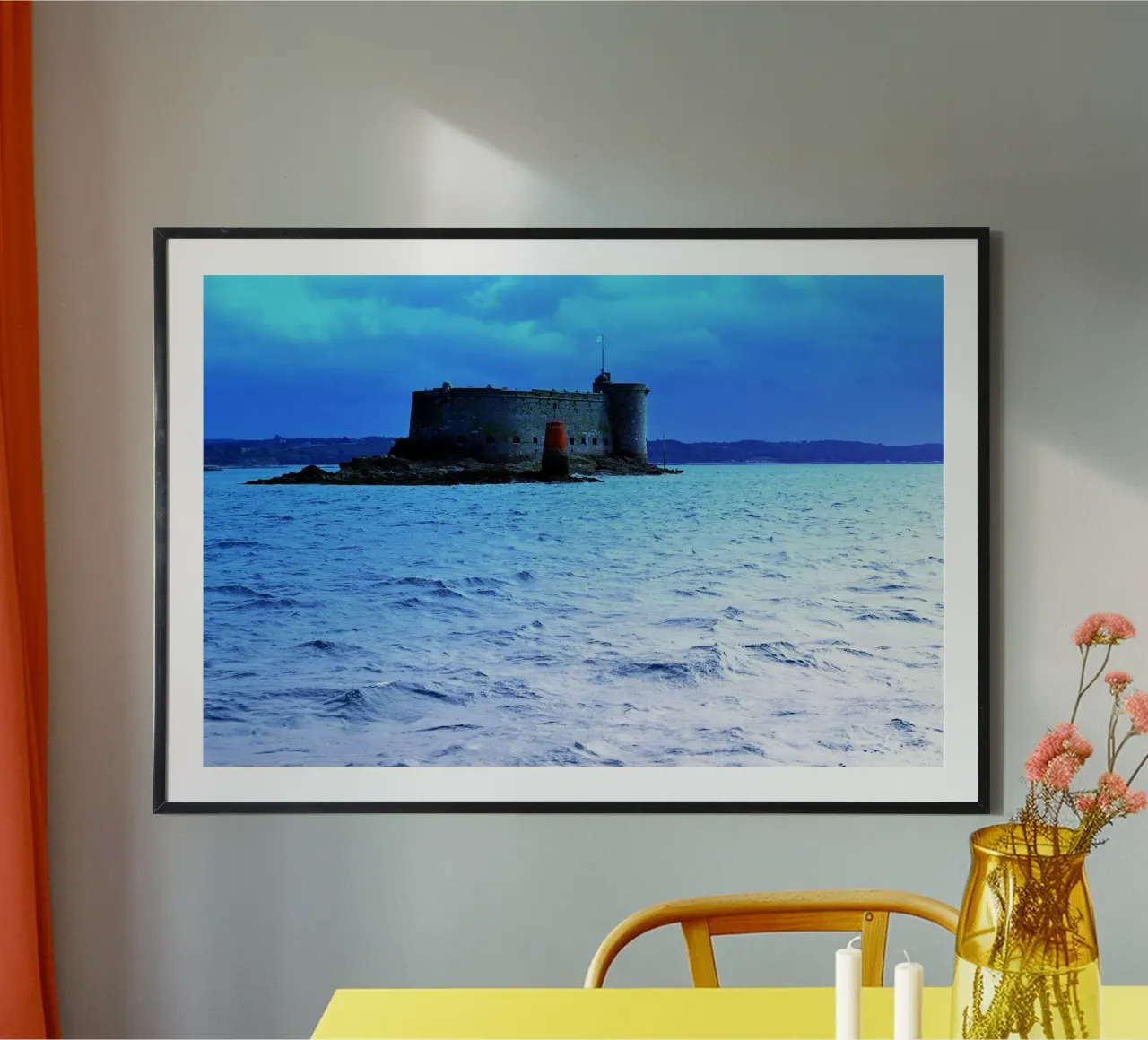 FAA228 CHATEAU DU TAUREAU MORLAIX FRANCIA carta hahnemühle da Thierry vobmann photography