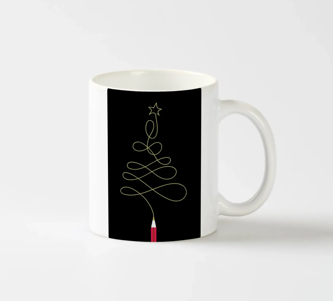 Pencil Tree ceramic mug by Doozal
