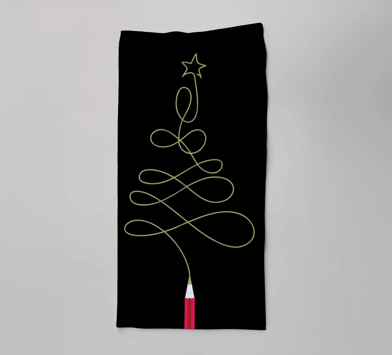 Pencil Tree towel by Doozal