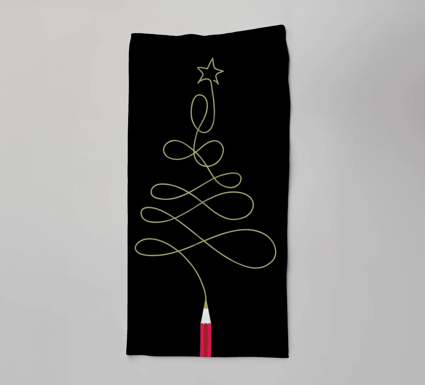 Pencil Tree towel by Doozal