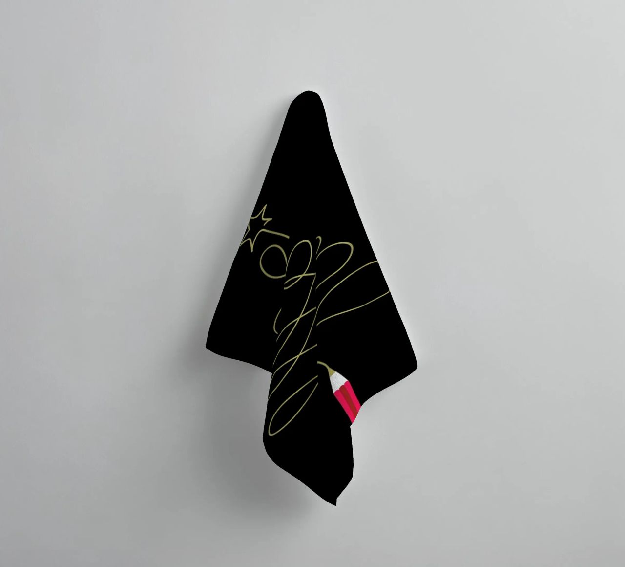 Pencil Tree towel by Doozal