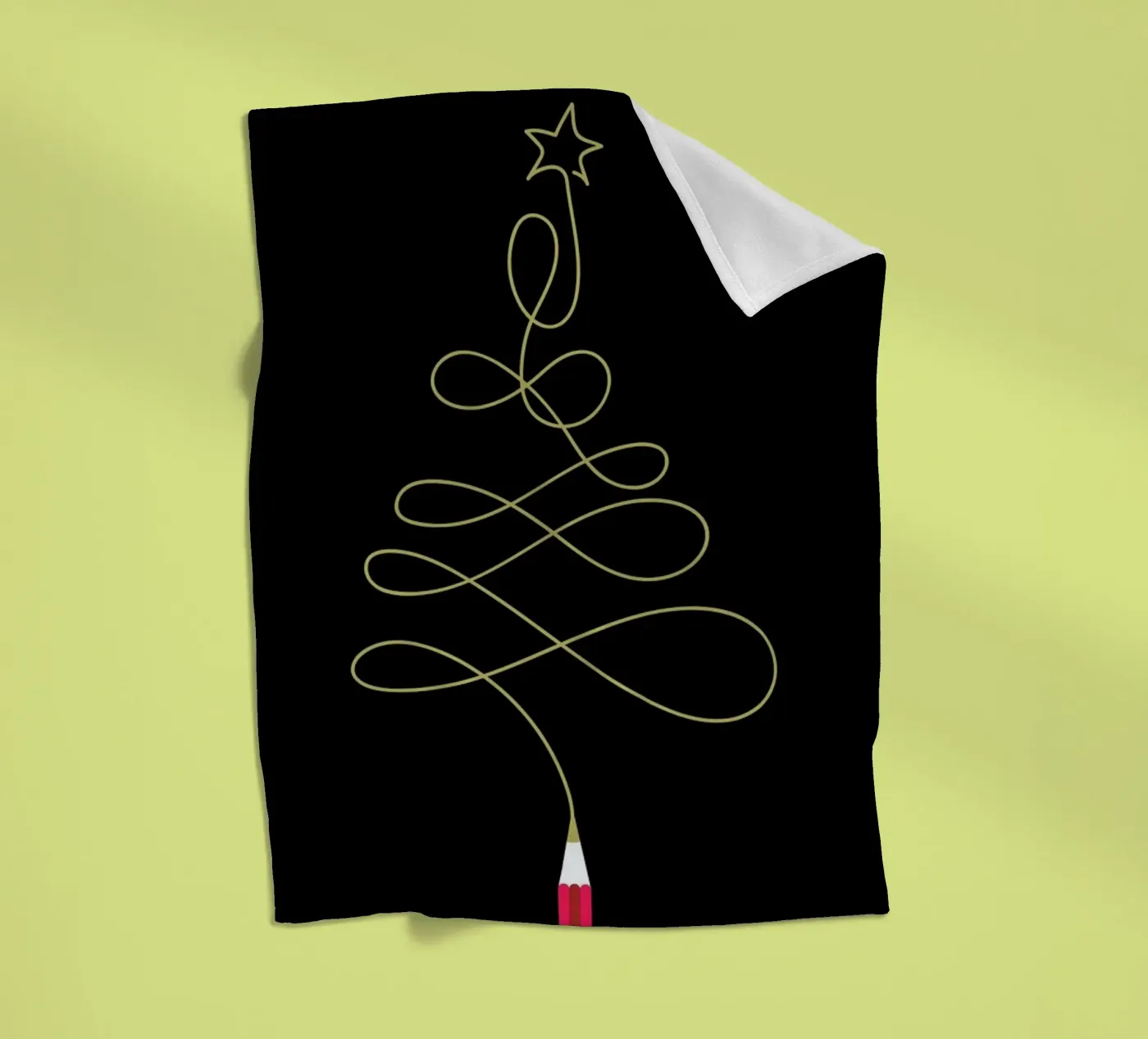 Pencil Tree Fleecedecke von Doozal
