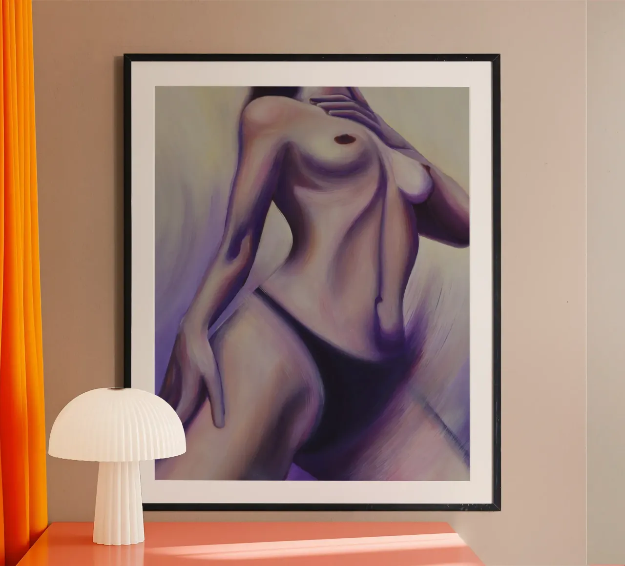 Divine Beauty poster con telaio in plastica da alina-castro-art
