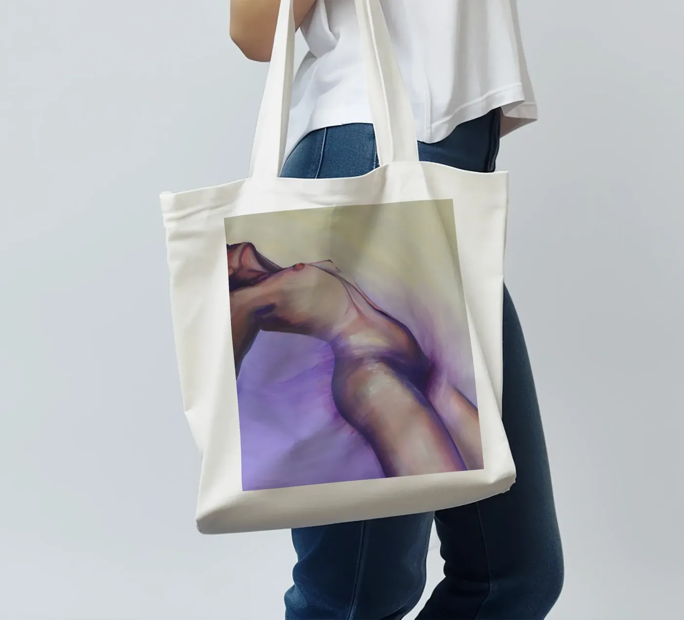 Surrender tote bag by alina-castro-art