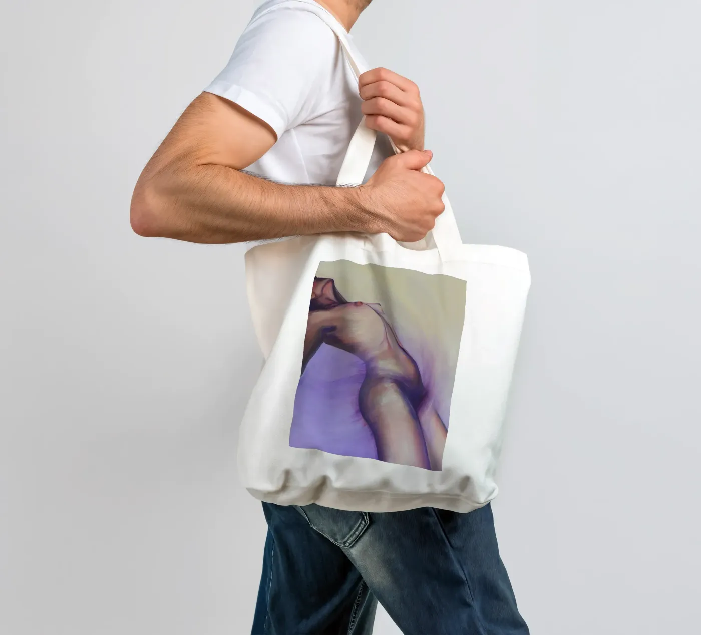 Surrender tote bag by alina-castro-art