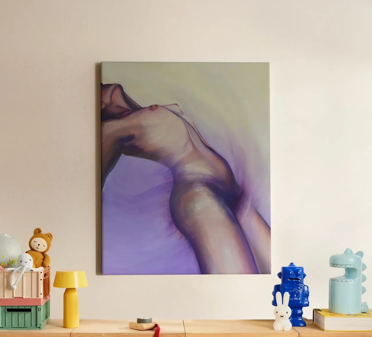 Surrender tela con Cornice a cassetta da alina-castro-art