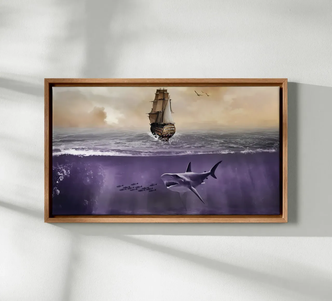 Poster animali 196 tela con Cornice a cassetta da Korrie Lane