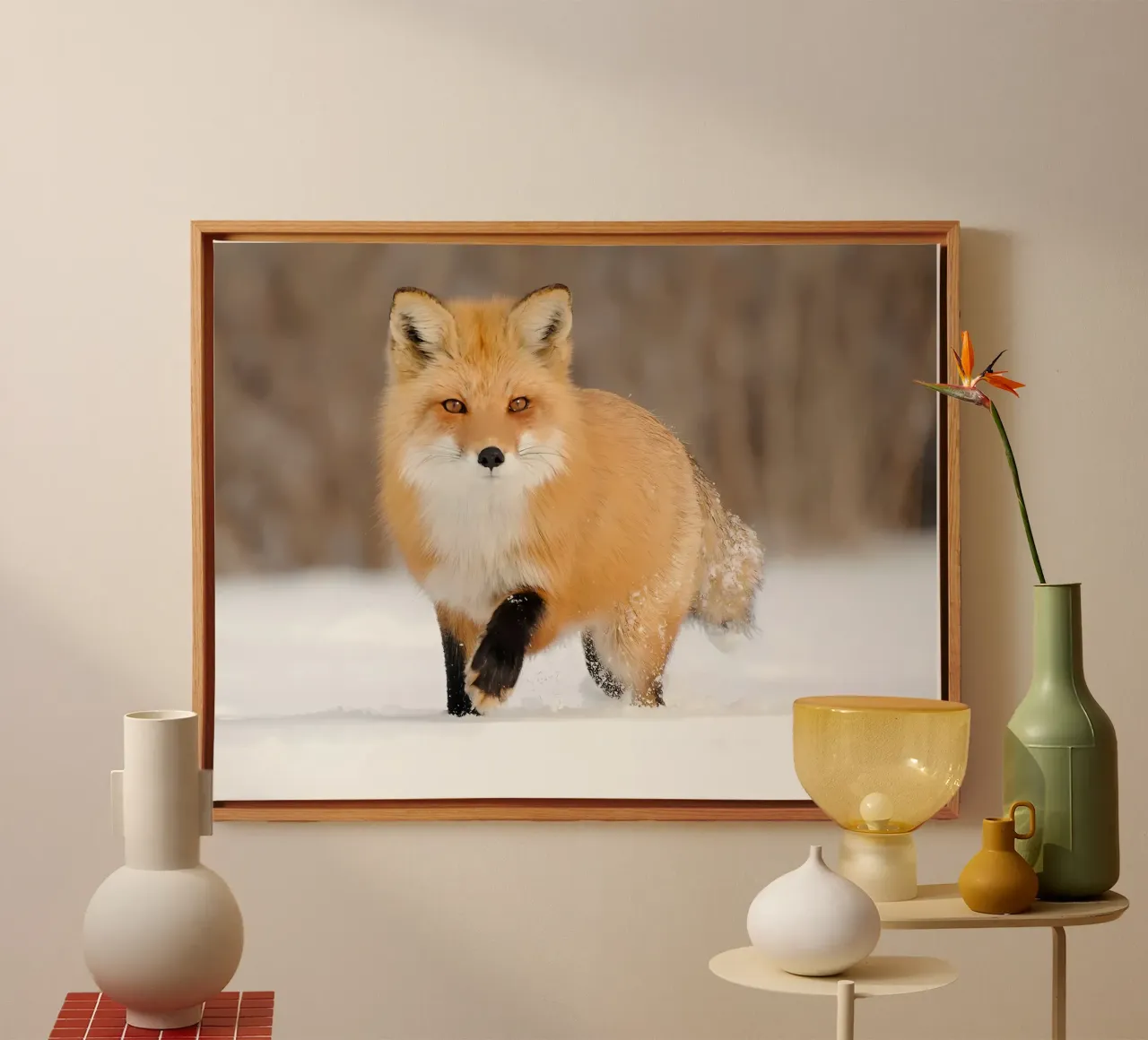 Poster animali 197 tela con Cornice a cassetta da Korrie Lane