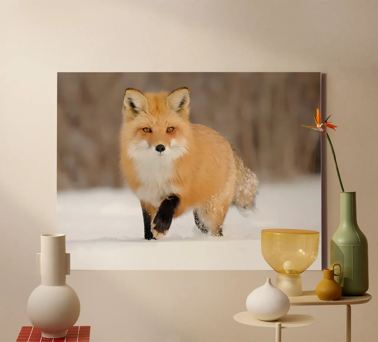 Poster animali 197 tela con Cornice a cassetta da Korrie Lane