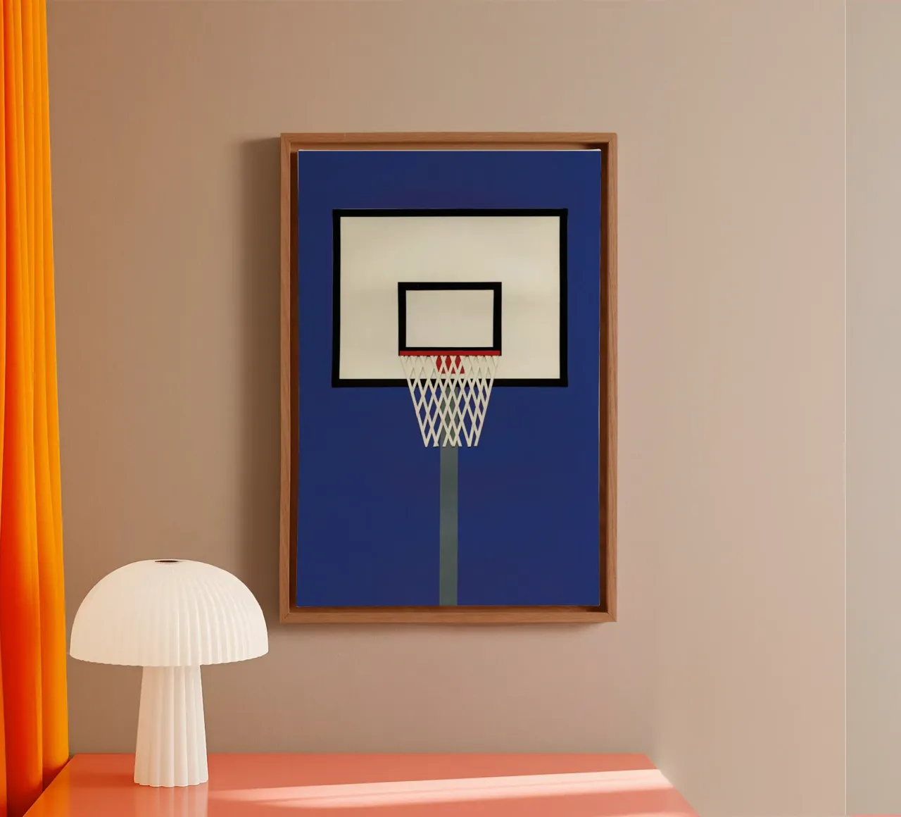 Oakland Basketball Team III tela con Cornice a cassetta da Rosi Feist