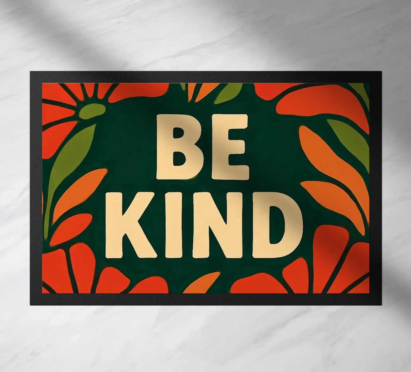 Be kind deurmat van Happy 😃 Art 🎨 by Christine Schnoell