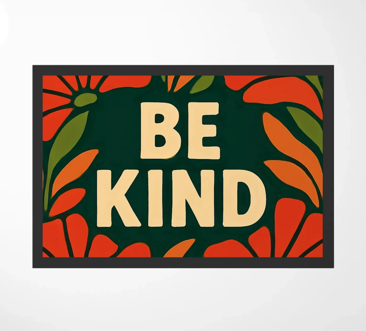 Be kind deurmat van Happy 😃 Art 🎨 by Christine Schnoell