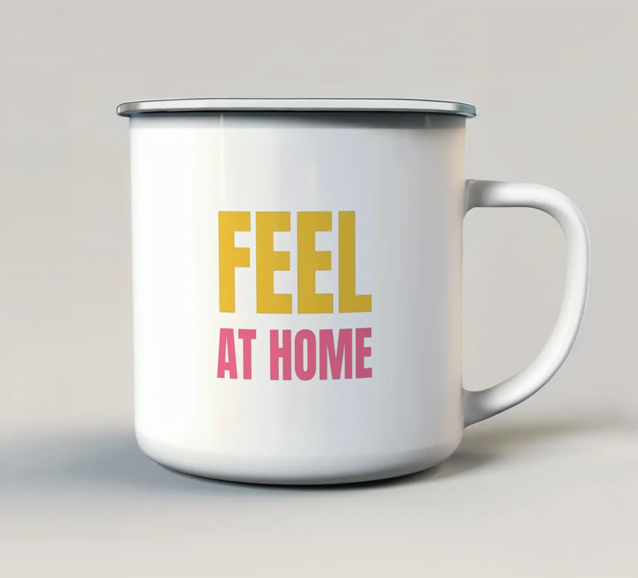 Feel at home tazza in smalto da Happy 😃 Art 🎨 by Christine Schnoell