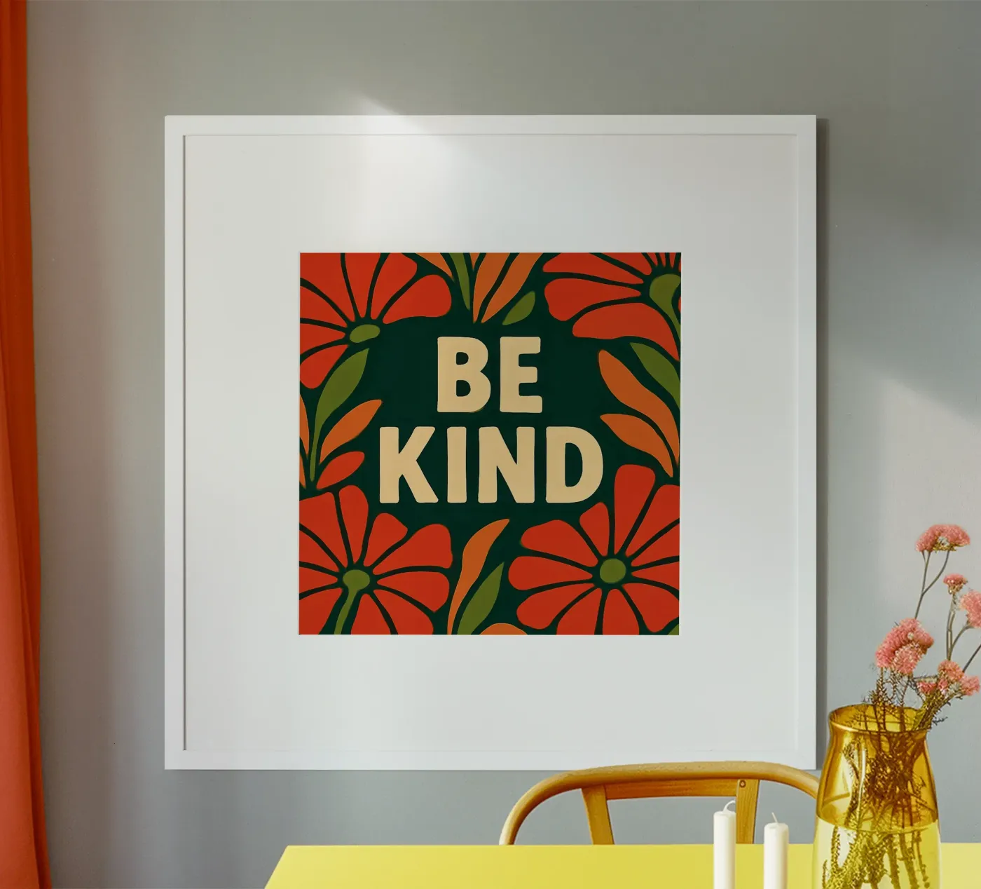 Be kind poster by Happy 😃 Art 🎨 by Christine Schnoell