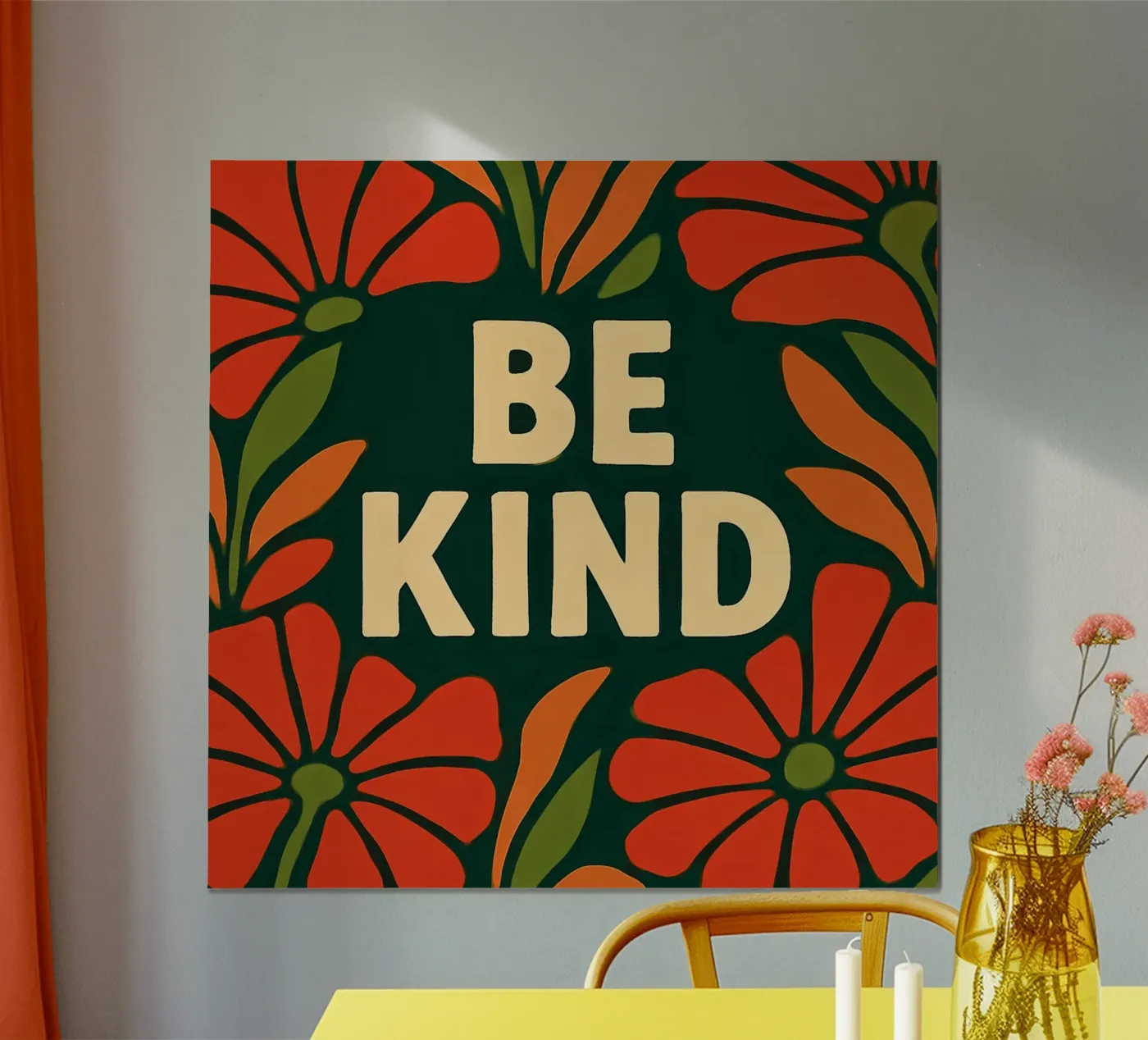 Be kind poster by Happy 😃 Art 🎨 by Christine Schnoell