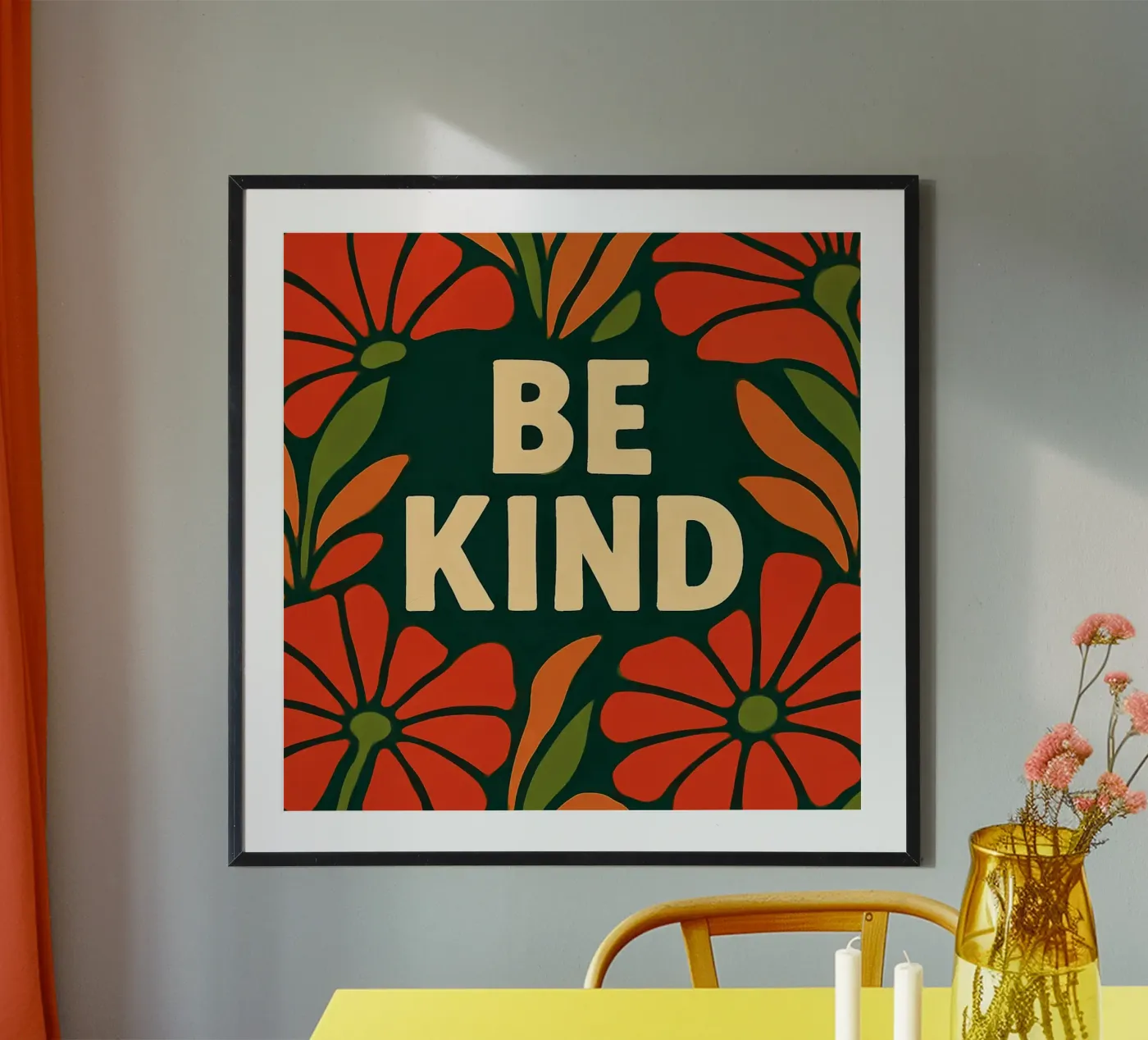 Be kind poster by Happy 😃 Art 🎨 by Christine Schnoell