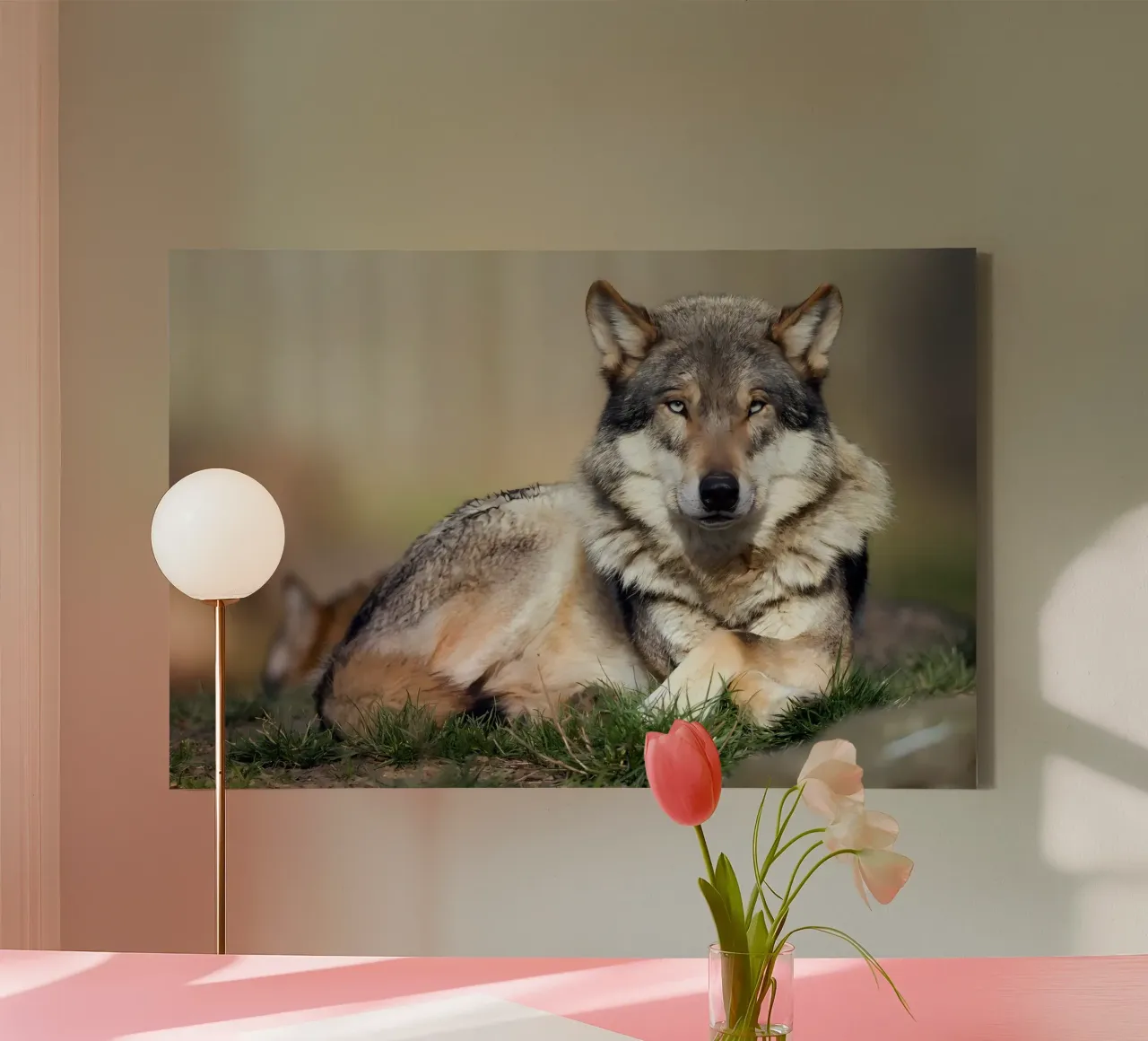Dieren poster 206 canvas met Baklijst van Korrie Lane