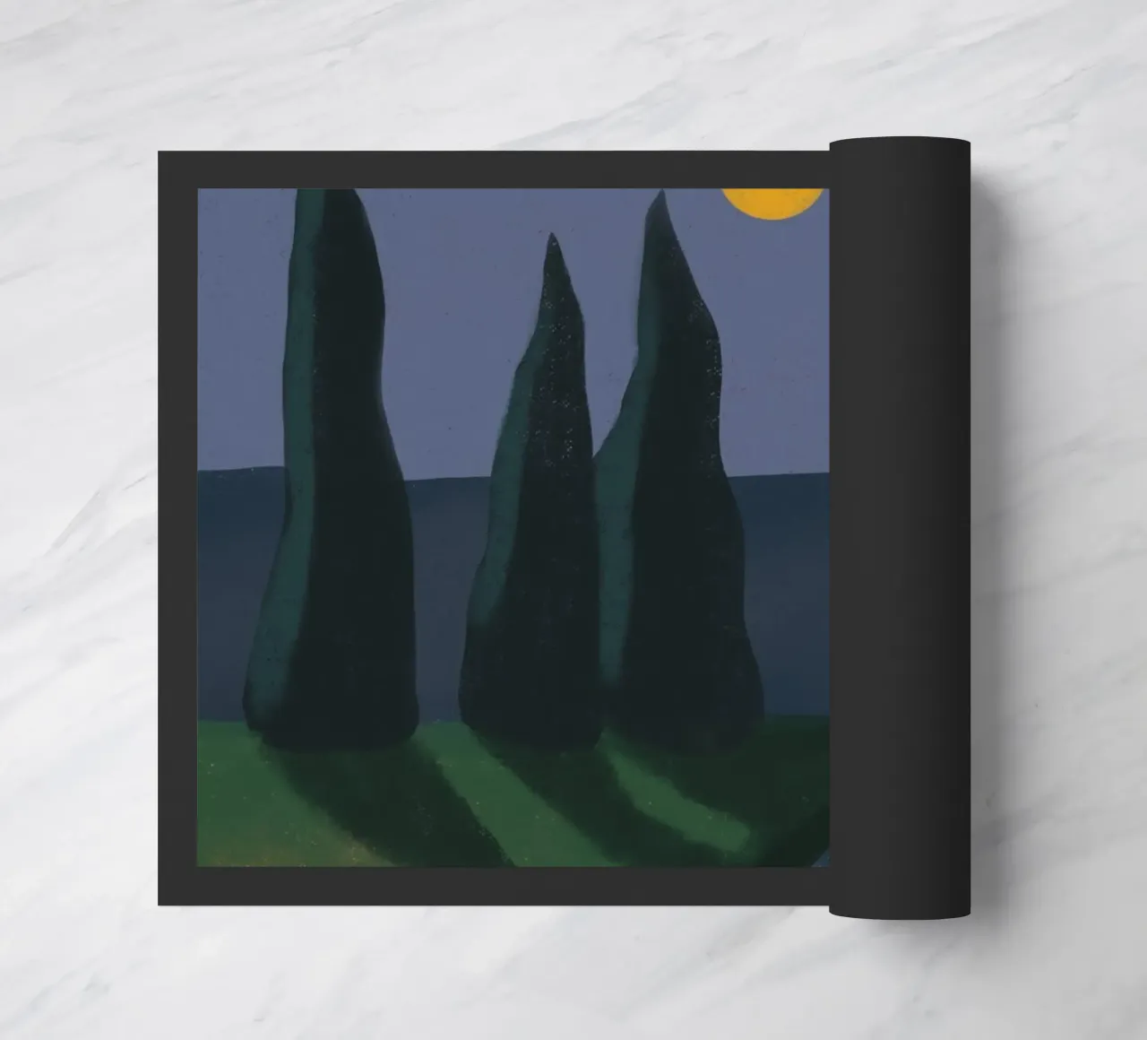 Moonlight shadow doormat by Little Dean