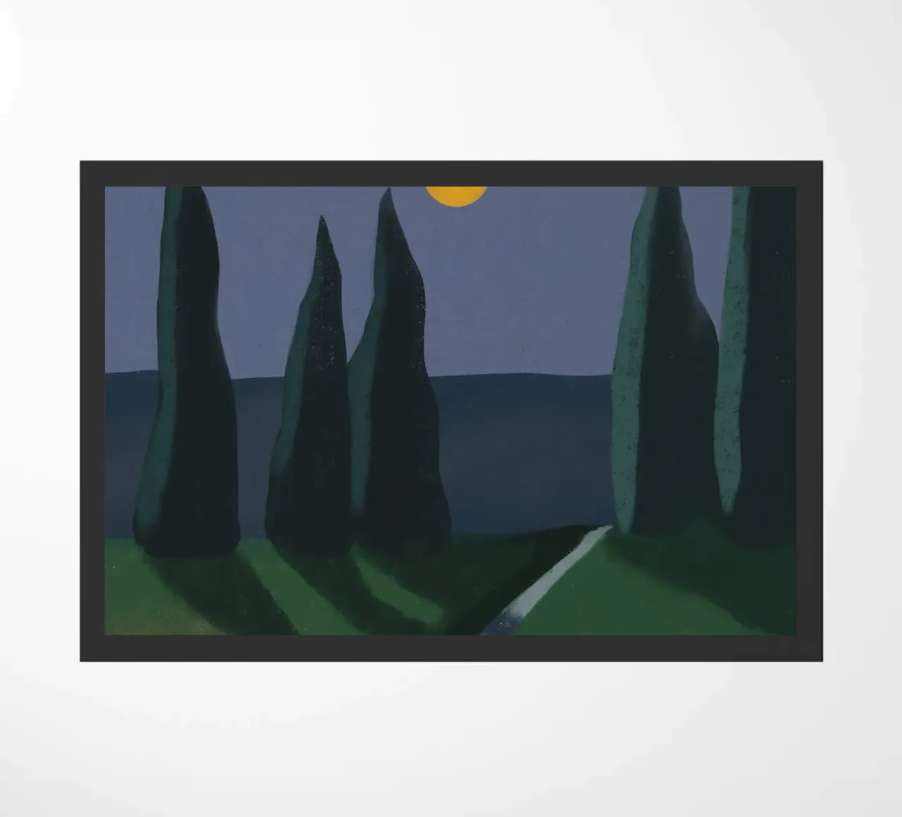 Moonlight shadow doormat by Little Dean