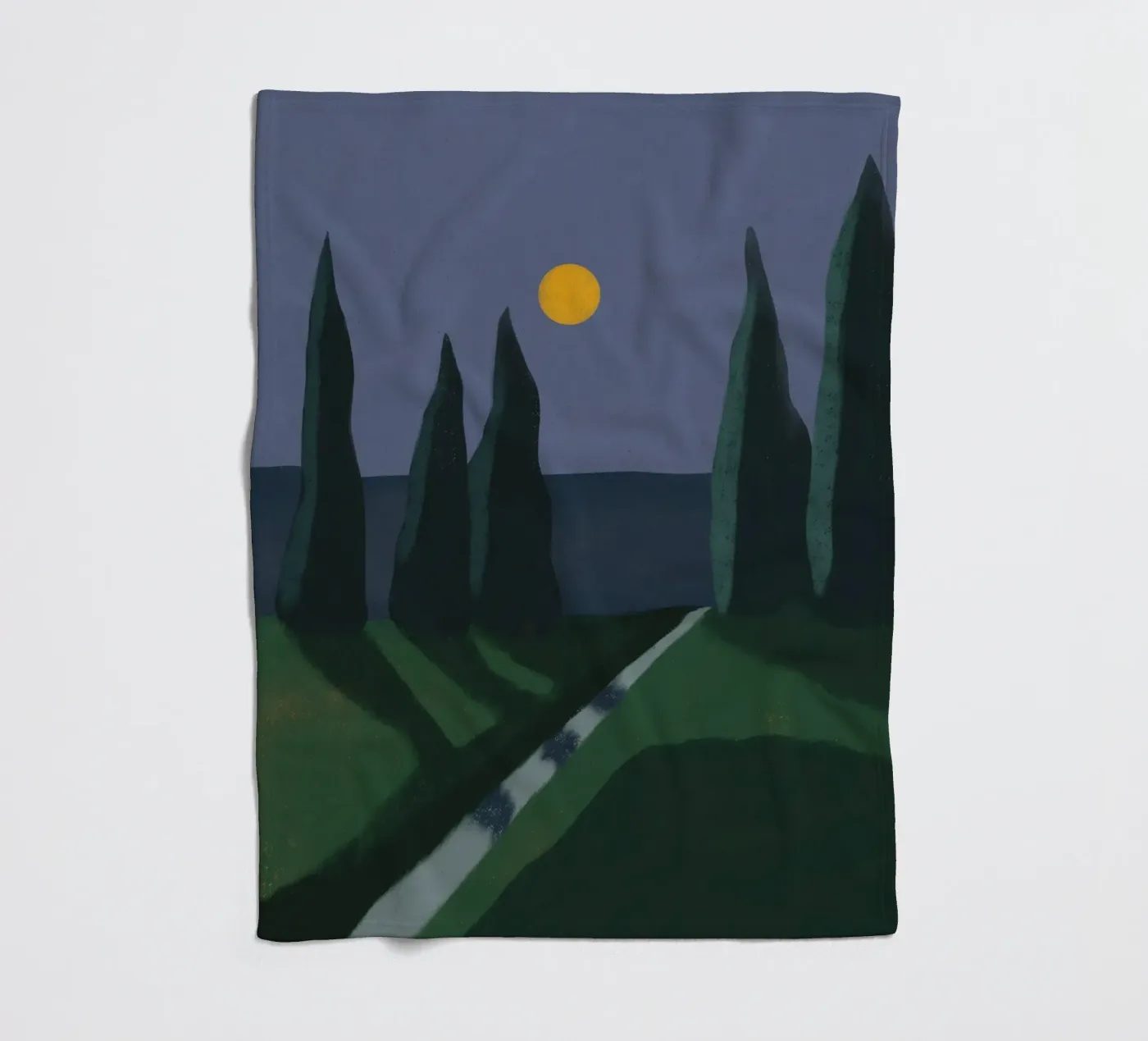 Ombre au clair de lune plaid polaire de Little Dean