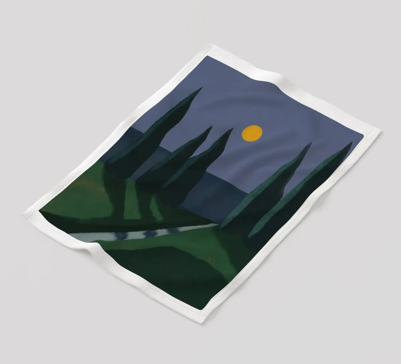 Ombre au clair de lune plaid polaire de Little Dean