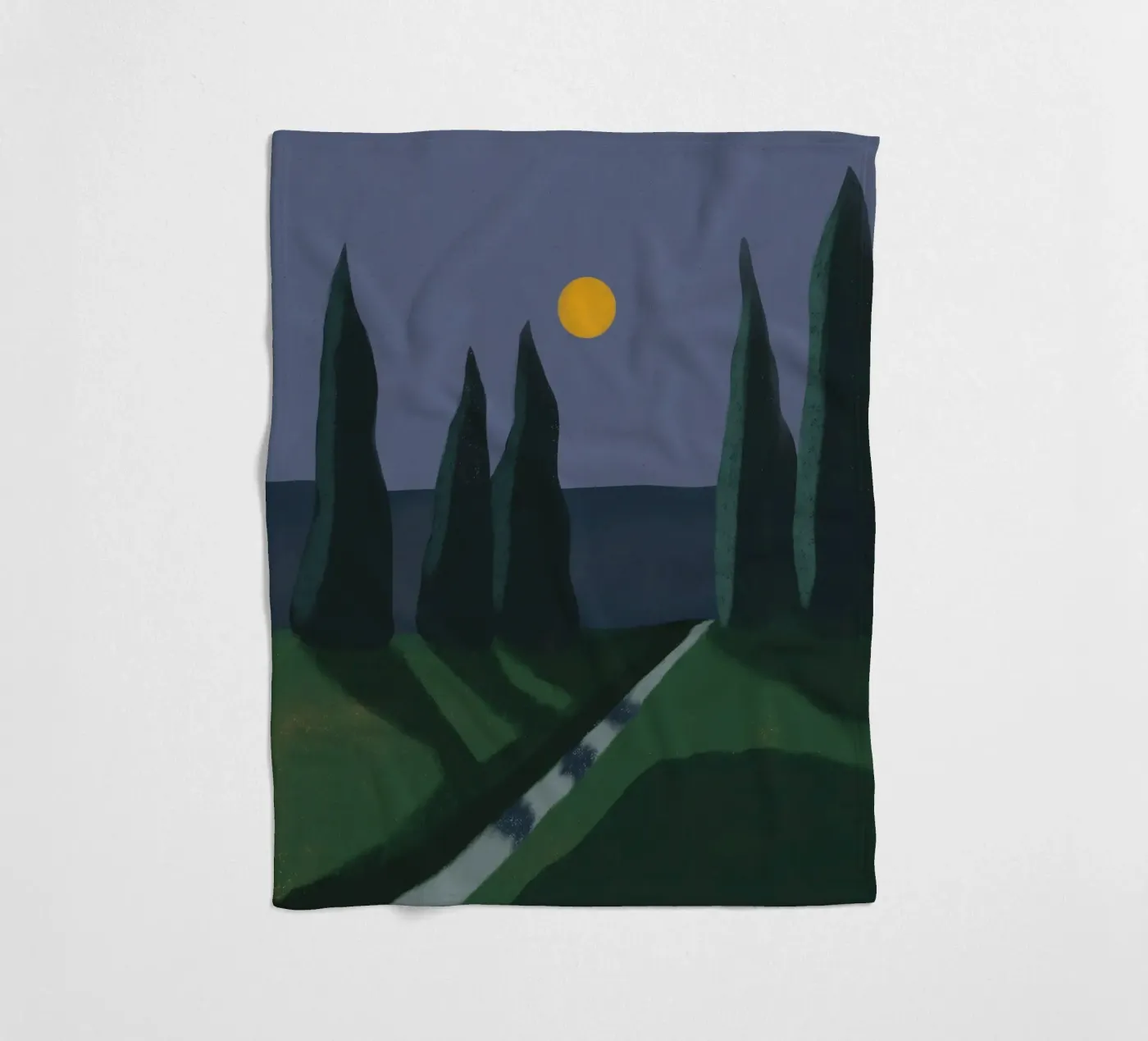 Ombre au clair de lune plaid polaire de Little Dean