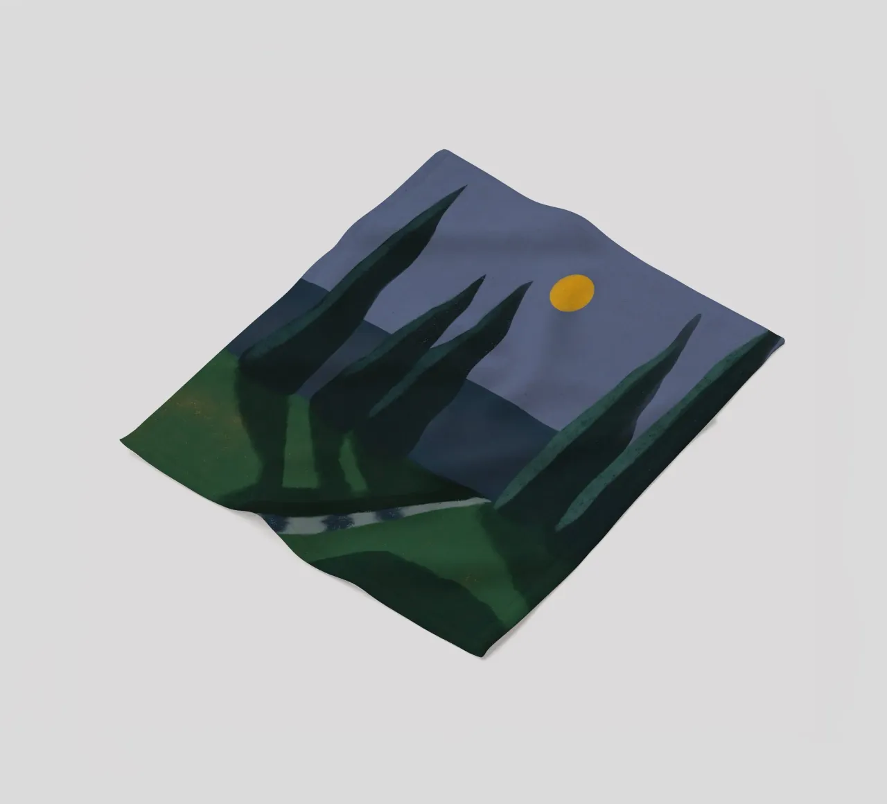 Mondlicht Schatten Fleecedecke von Little Dean