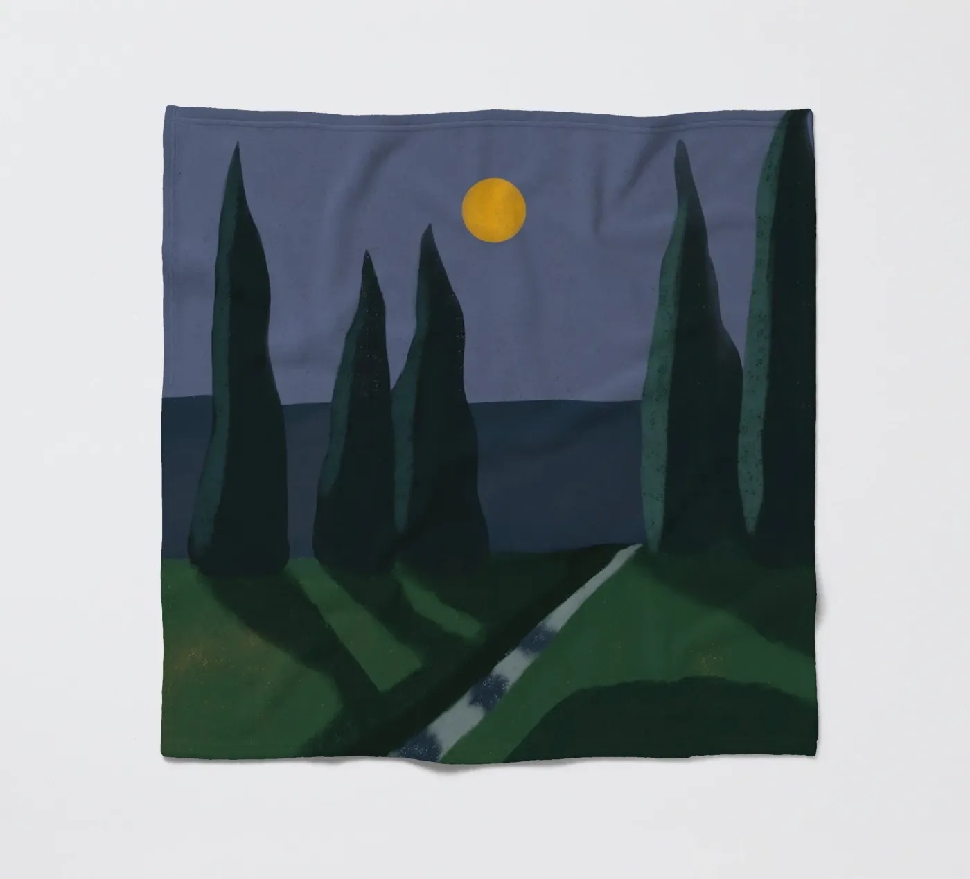 Ombre au clair de lune plaid polaire de Little Dean