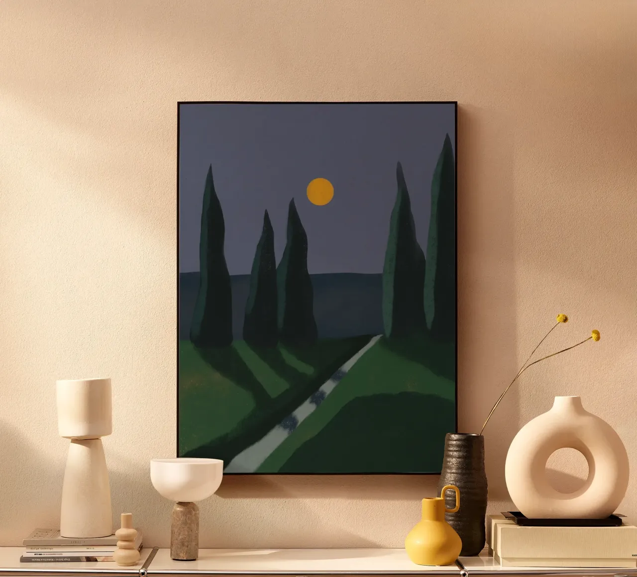 Moonlight shadow Acryl-Glas von Little Dean