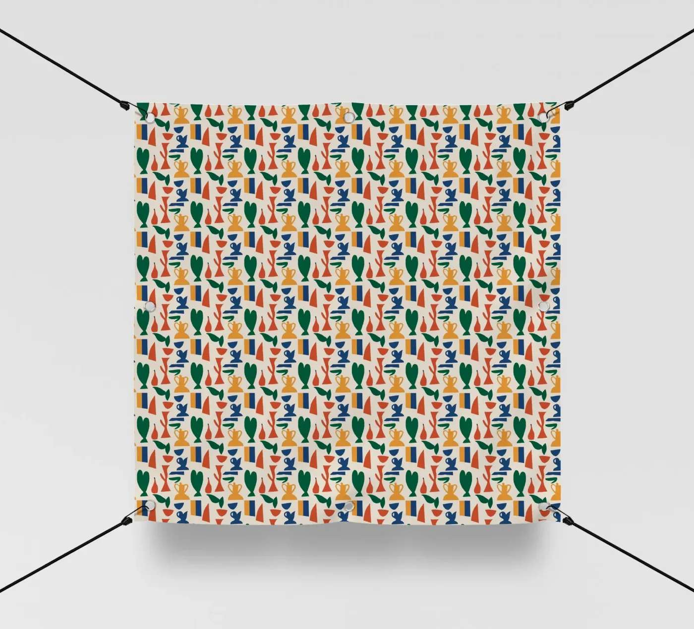 Vase seamless pattern PVC Plane von Little Dean