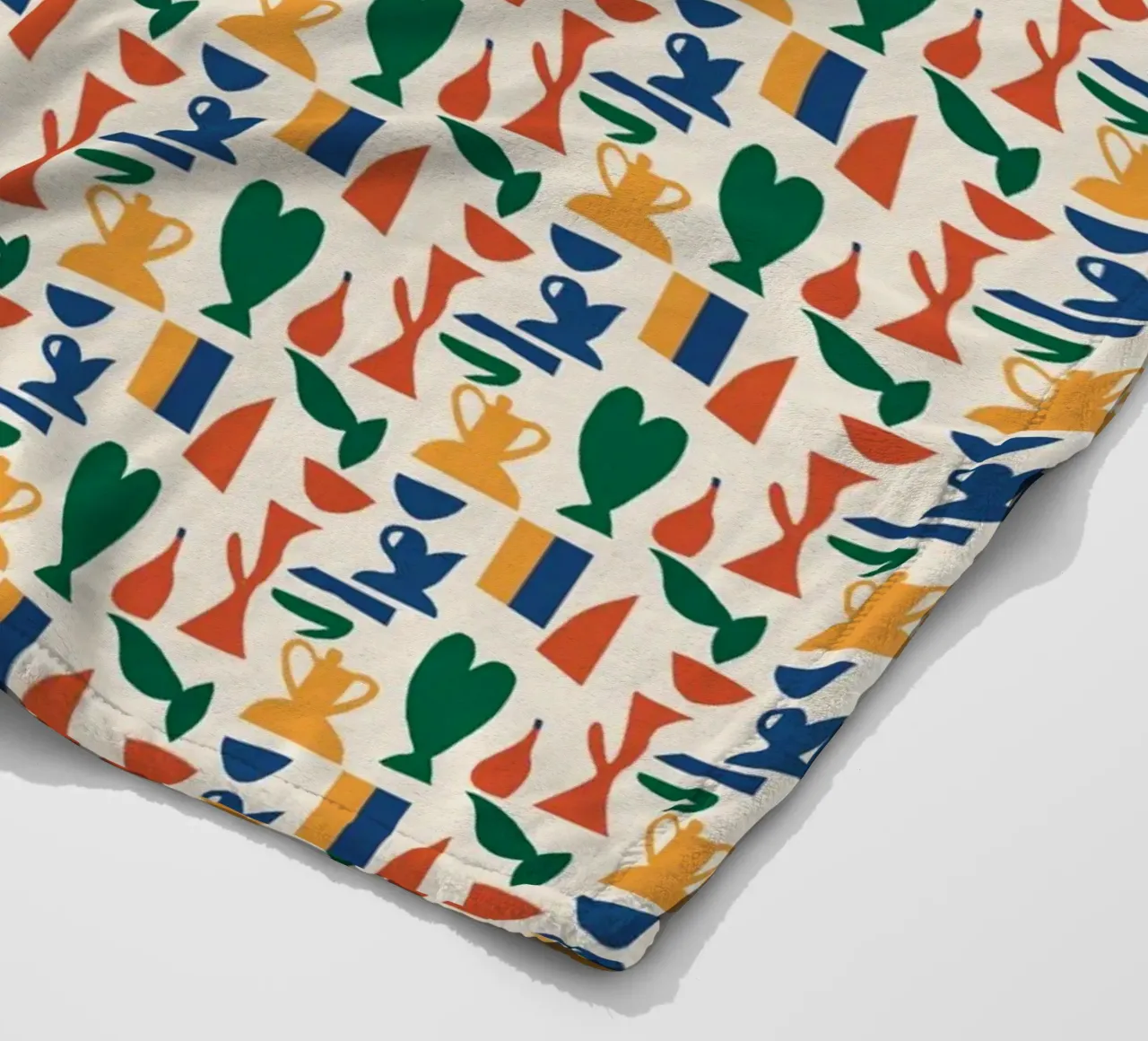 Vase nahtloses Muster Fleecedecke von Little Dean