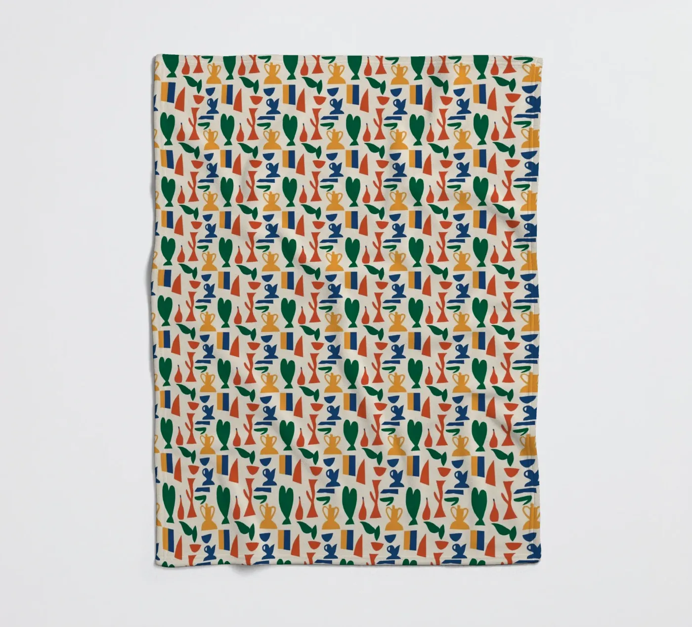 Vaas naadloos patroon fleecedeken van Little Dean