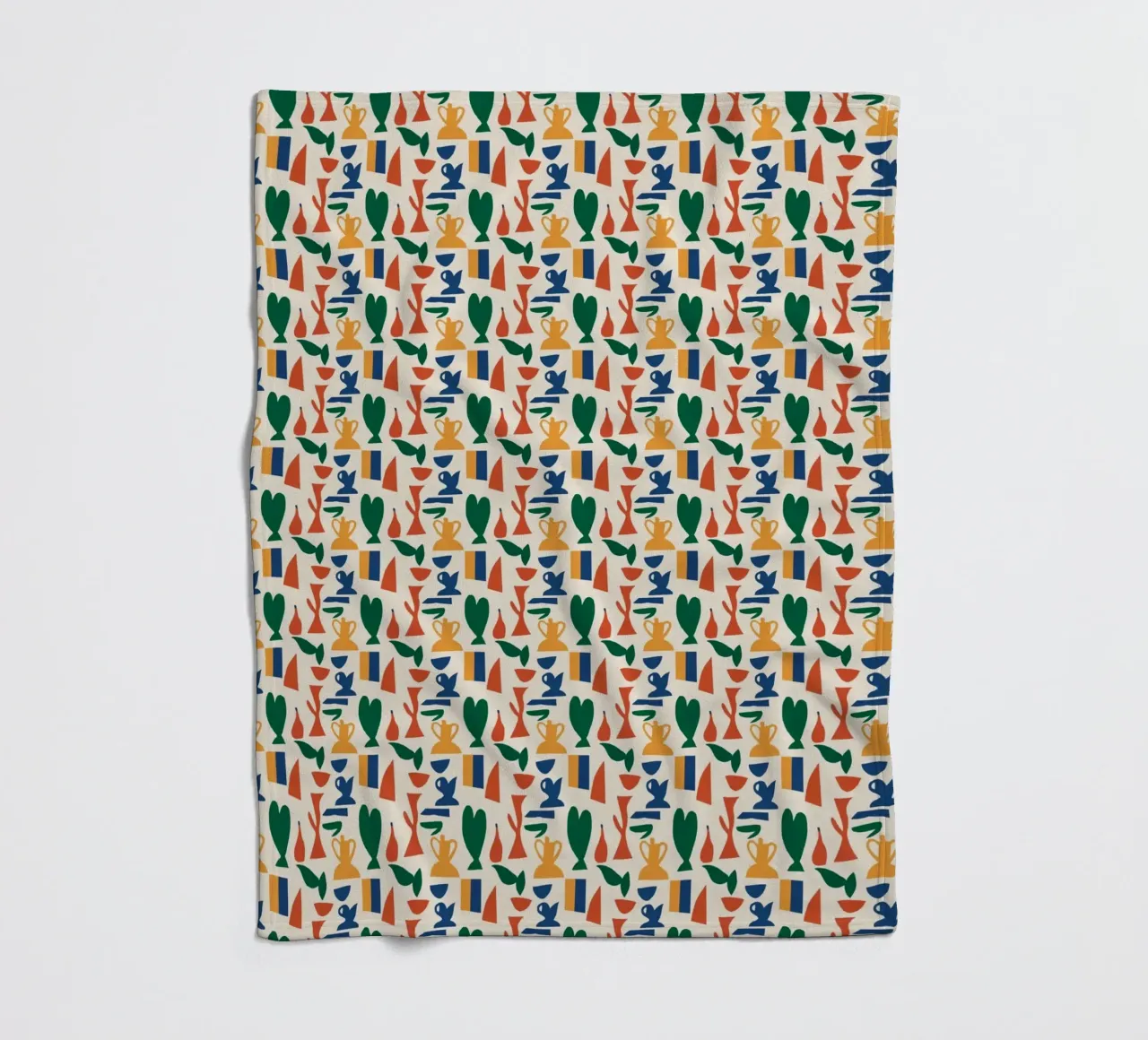 Vase nahtloses Muster Fleecedecke von Little Dean