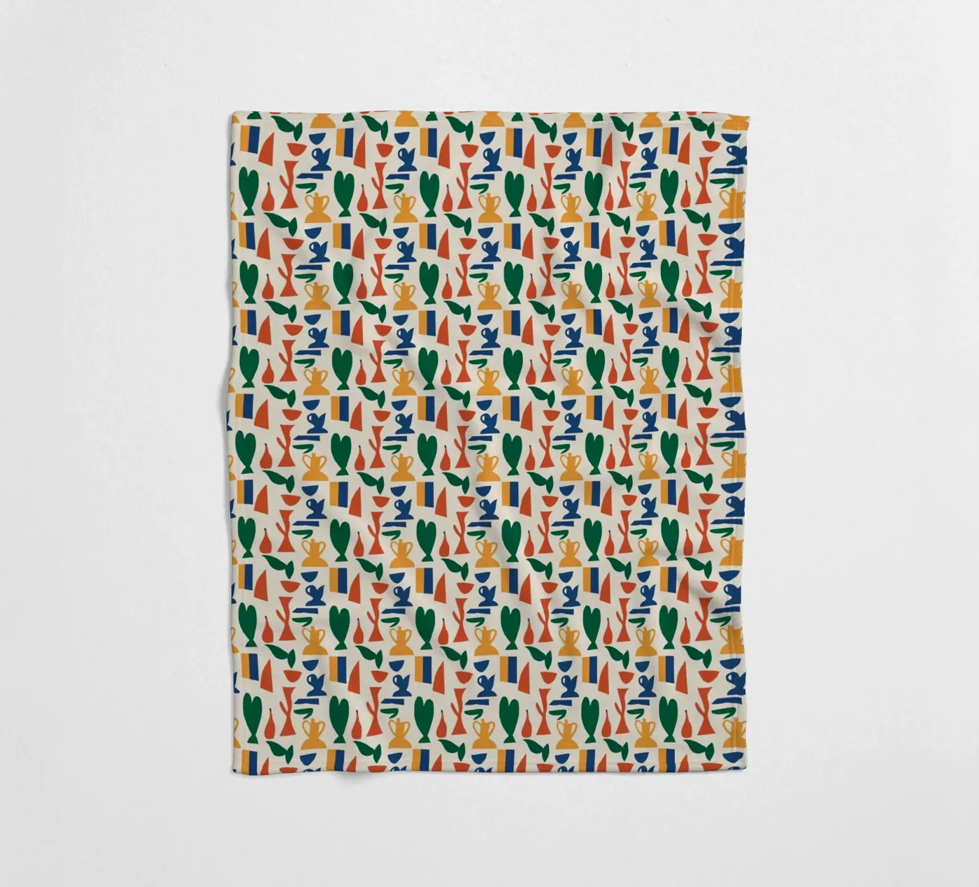 Vaas naadloos patroon fleecedeken van Little Dean