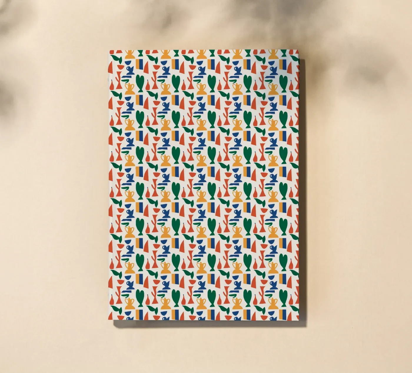 Vase seamless pattern notebook by Little Dean
