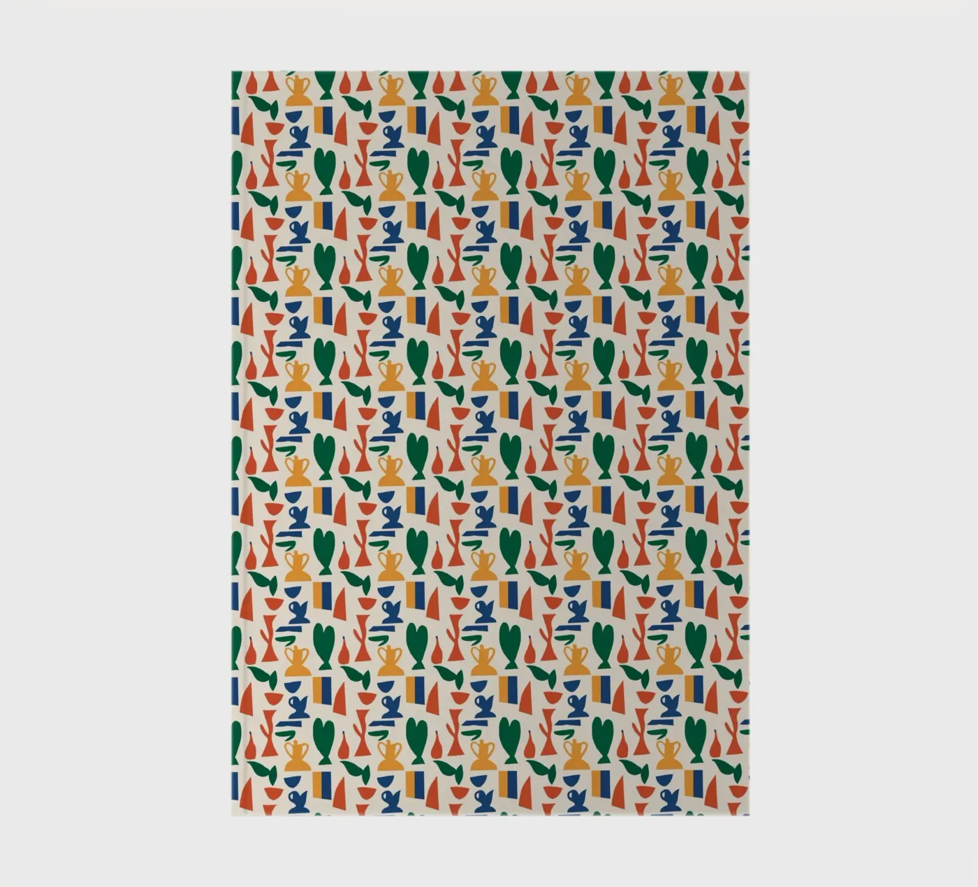 Vase seamless pattern notebook by Little Dean