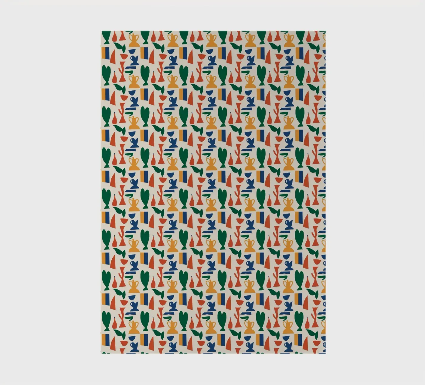 Vase seamless pattern notebook by Little Dean
