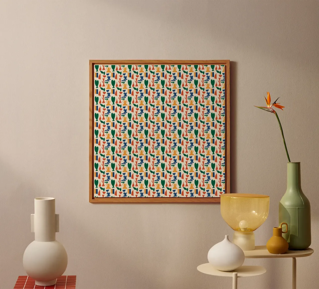 Vase seamless pattern forex plate by Little Dean