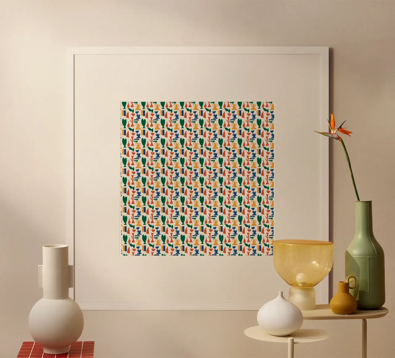 Vase seamless pattern hahnemühle by Little Dean