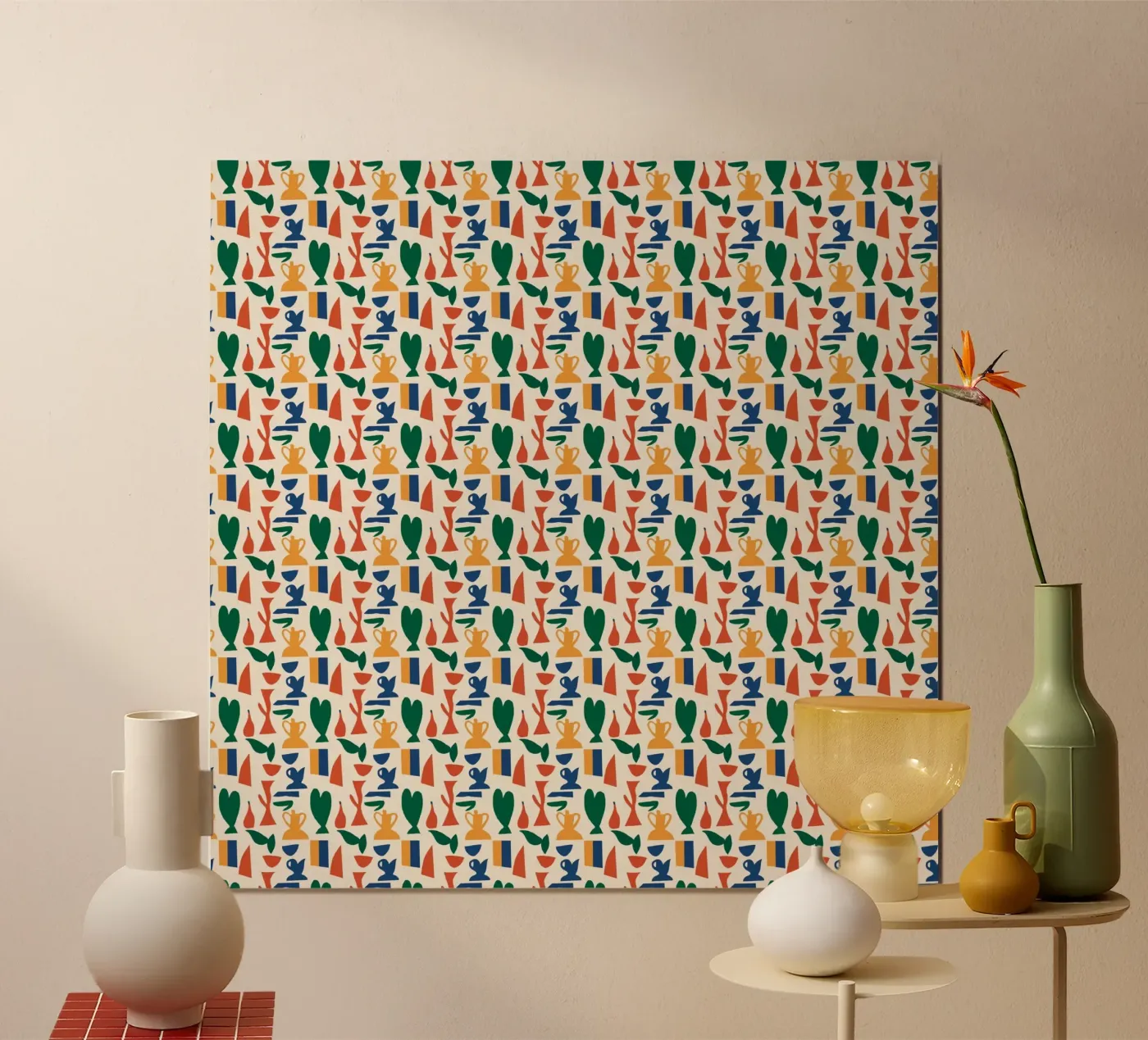 Vase seamless pattern poster de Little Dean