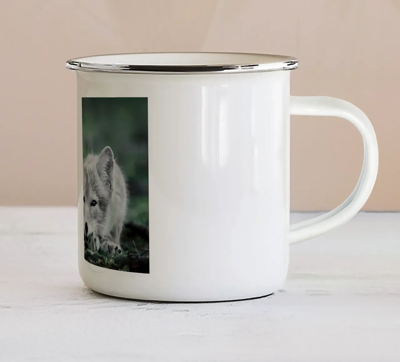 Poster animali 212 tazza in smalto da Korrie Lane